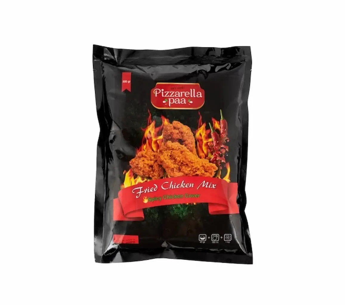 ادویه مرغ پیزارلا پا روکش اسپایسی عمده 25 بسته 500 گرمی