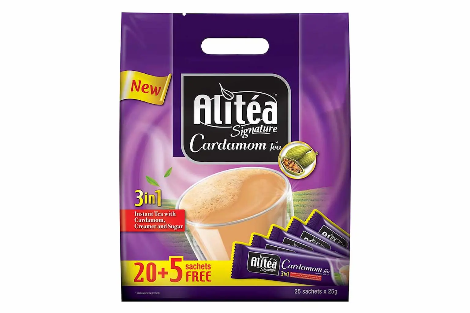 شیر چای علی تی Alitea هل 25 عددی