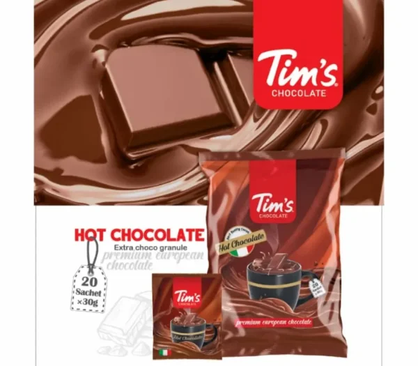 هات چاکلت تیمز Tim's عمده 18 بسته 20 عددی