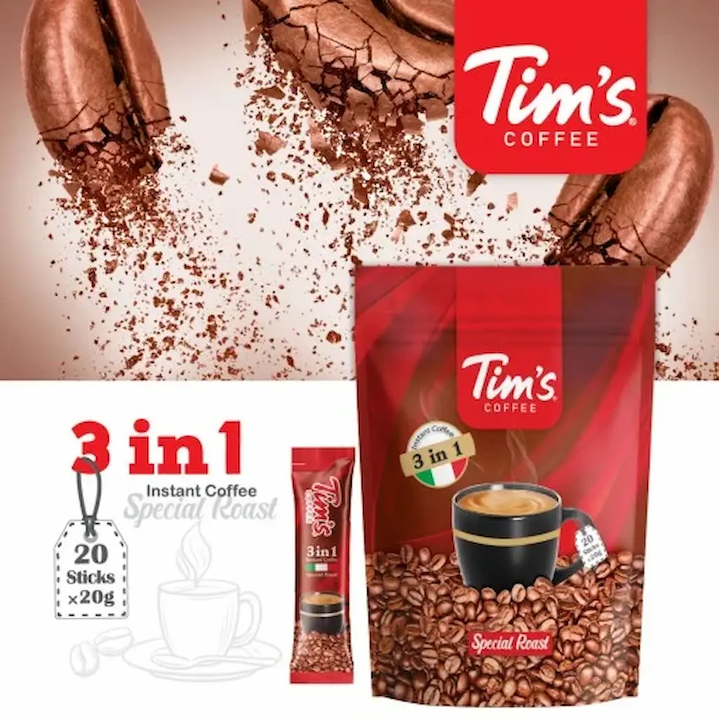 کافی میکس Tim's تیمز 3 در 1 عمده 12 بسته 20 عددی
