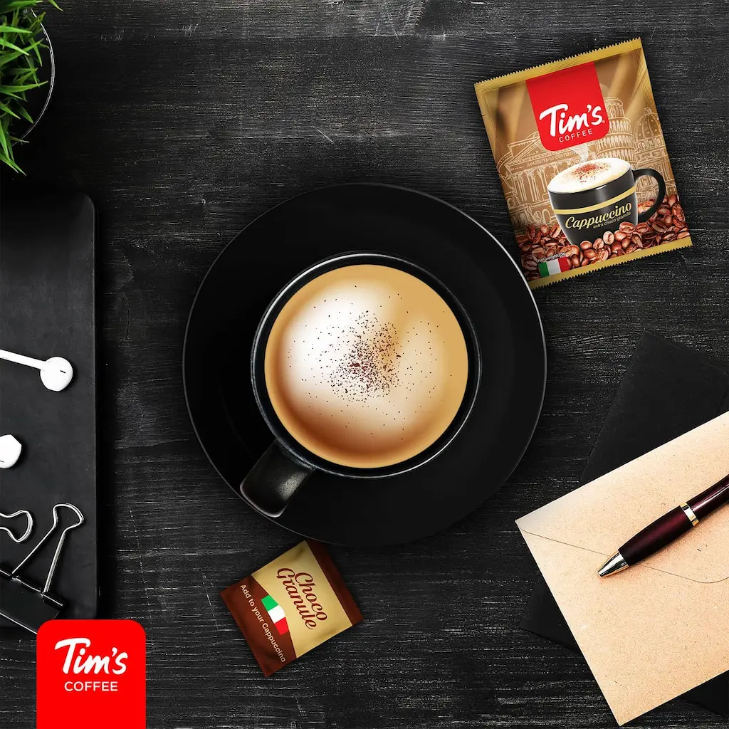 کاپوچینو تیمز Tim's عمده 12 بسته 20 عددی