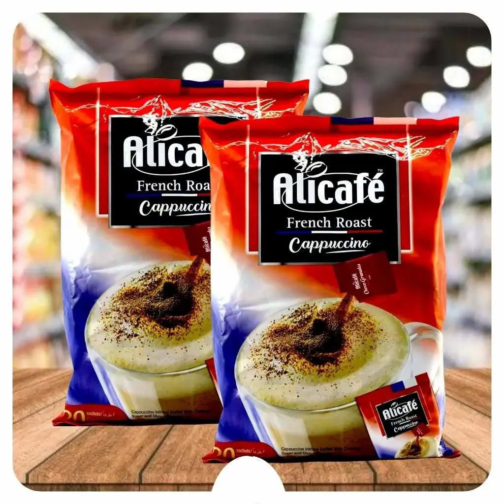 کاپوچینو علی کافه فرنچ رست عمده 12 بسته 20 عددی