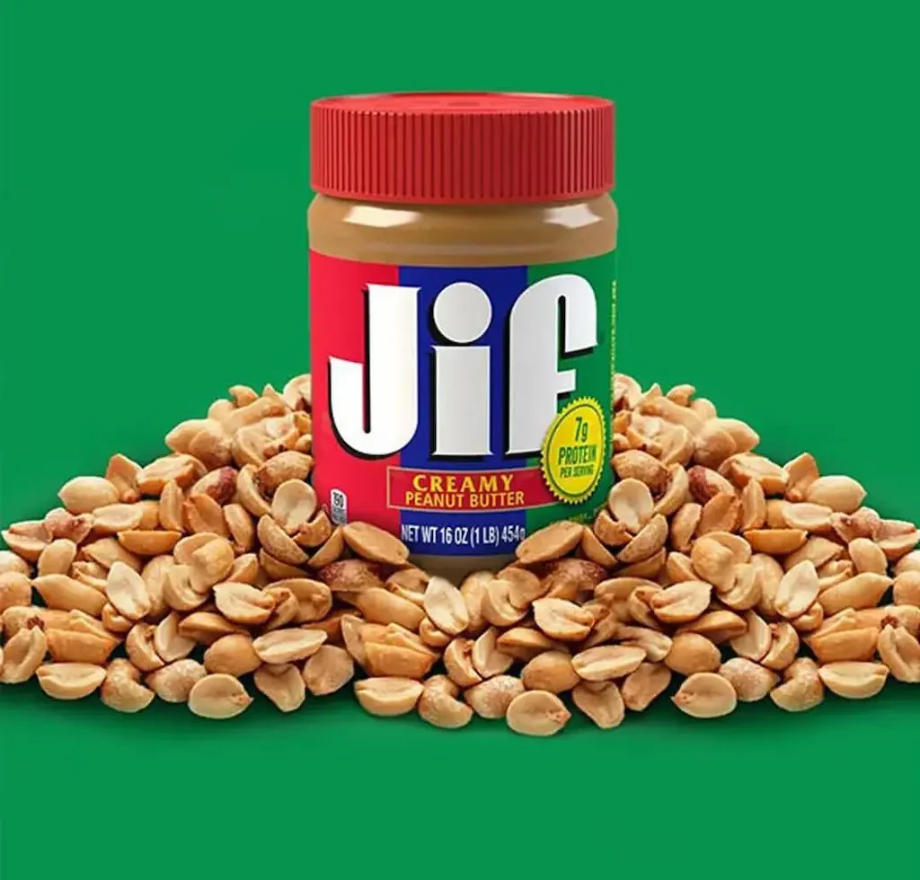 کره بادام زمینی jif جیف قرمز 454 گرمی