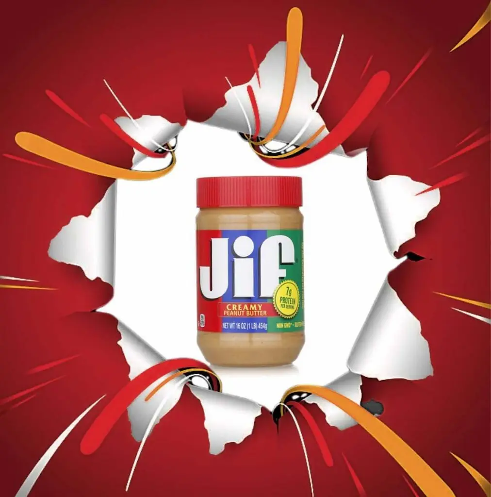 کره بادام زمینی jif جیف قرمز عمده 12 عددی