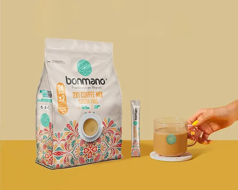 کافی میکس بن مانو ۲در۱ رژیمی ۲۴ عددی + ۲ ساشه هدیه