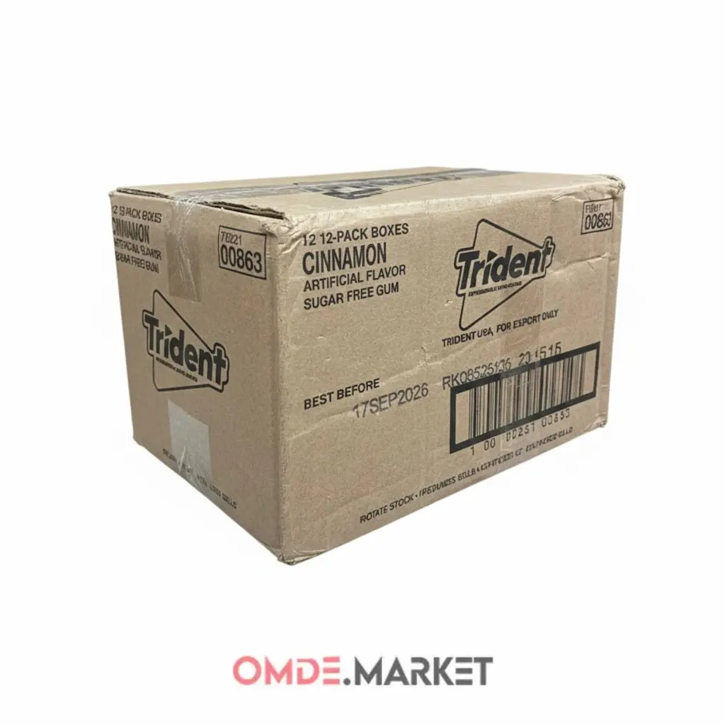 آدامس تریدنت طعم جور عمده ۱۲ بسته ۱۲ عددی