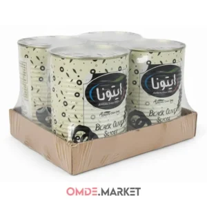 زیتون اسلایس مشکی آیتونا عمده ۴ عدد ۳ کیلویی