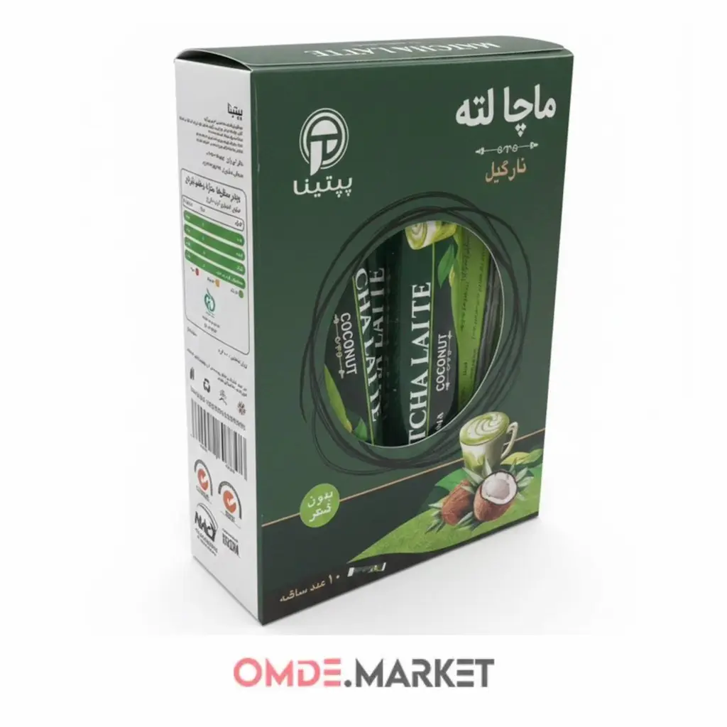 ماچا لته نارگیل پپتینا ۱۰ عددی