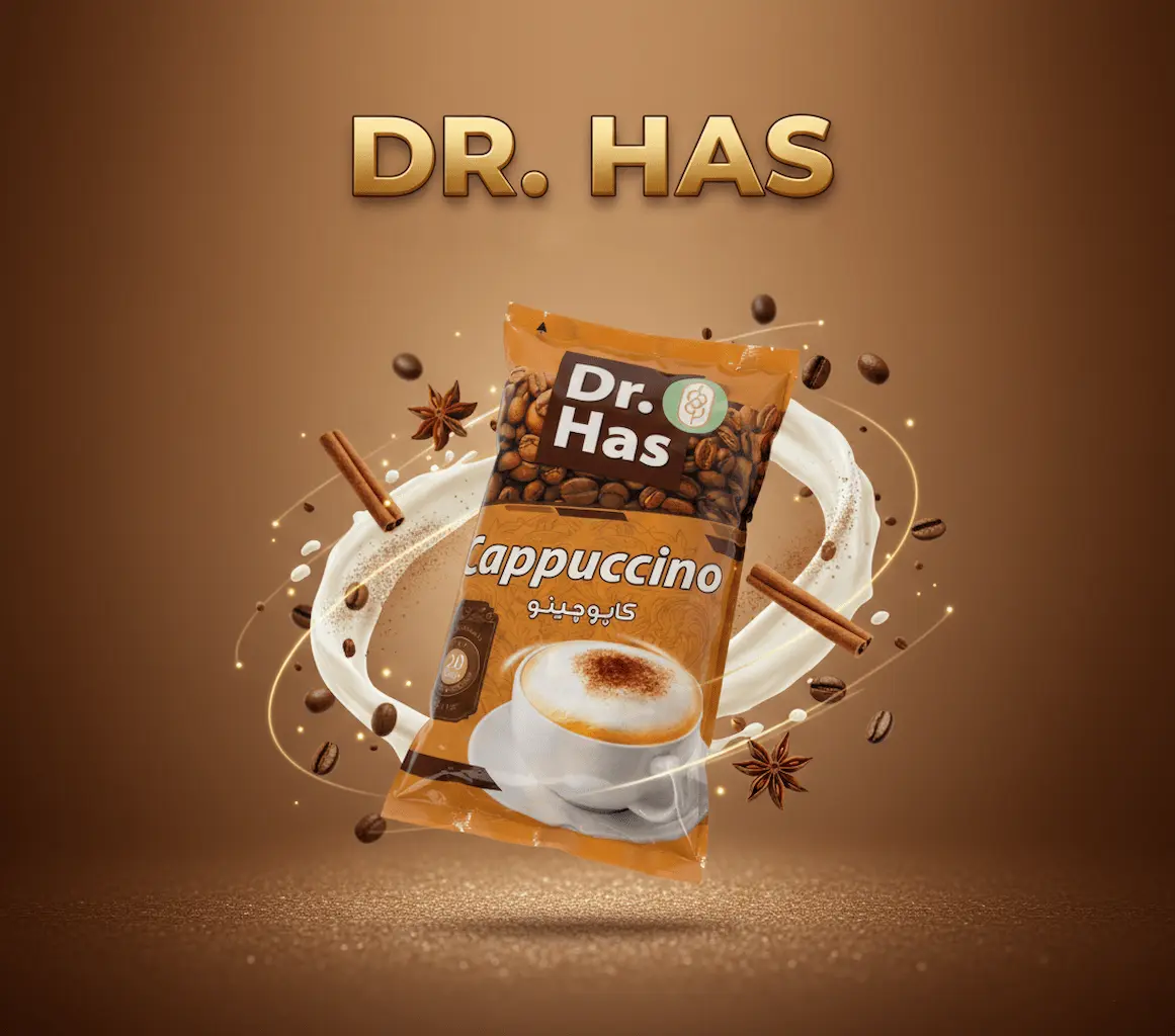 کاپوچینو دکتر هاس عمده ۱۸ بسته ۲۰ عددی