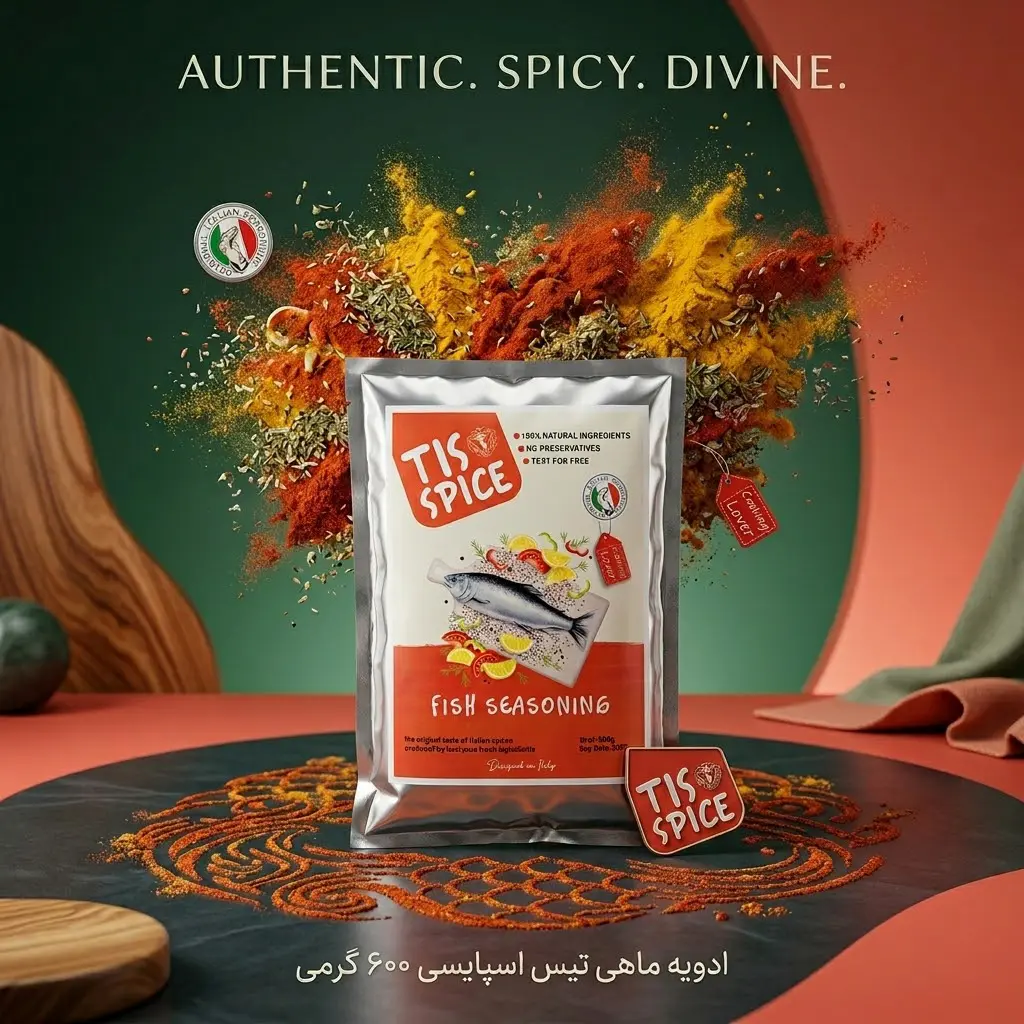 ادویه ماهی تیس اسپایسی ۶۰۰ گرمی 1 ادویه ماهی تیس اسپایسی ۶۰۰ گرمی