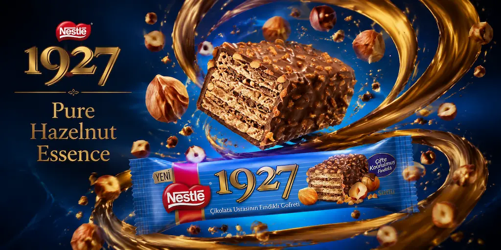 ویفر فندقی ۱۹۲۷ نستله ۱۲ عددی