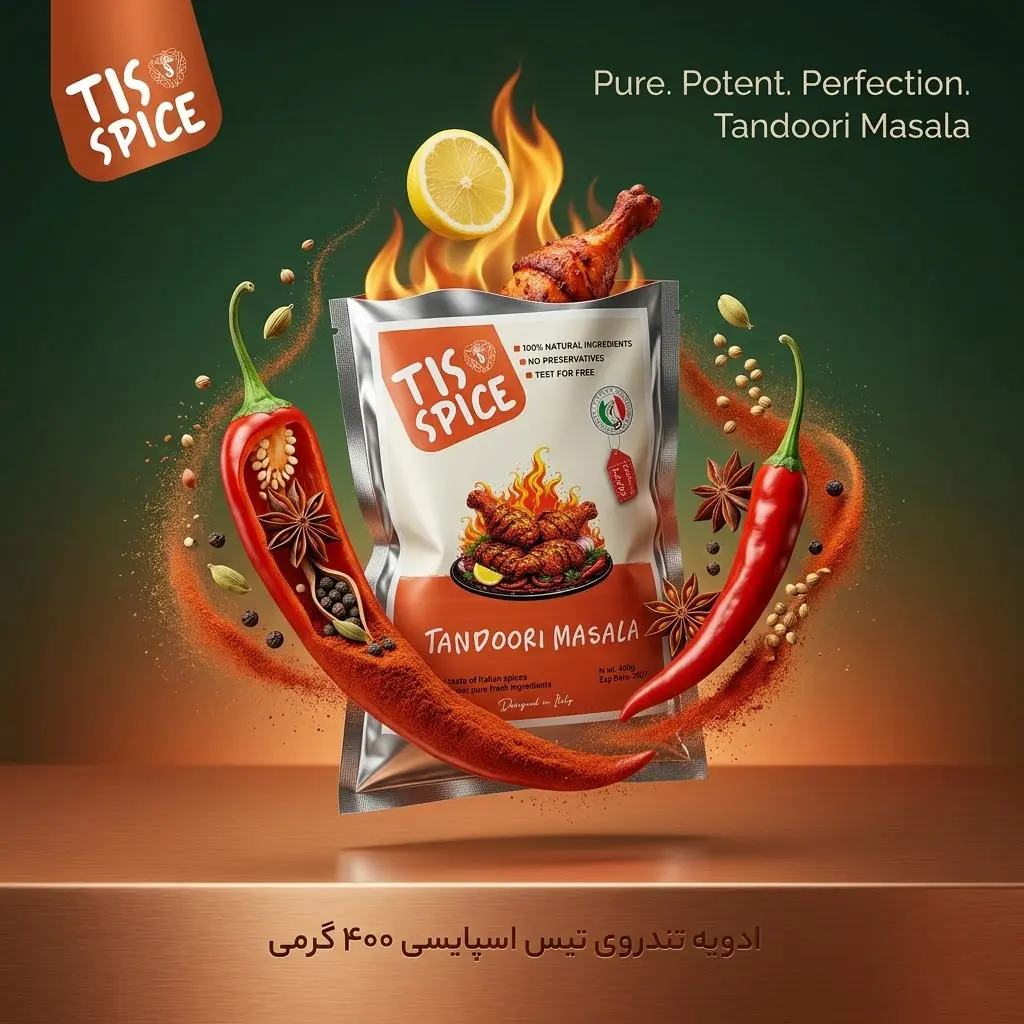 ادویه تندروی تیس اسپایسی ۴۰۰ گرمی 2 ادویه تندروی تیس اسپایسی ۴۰۰ گرمی
