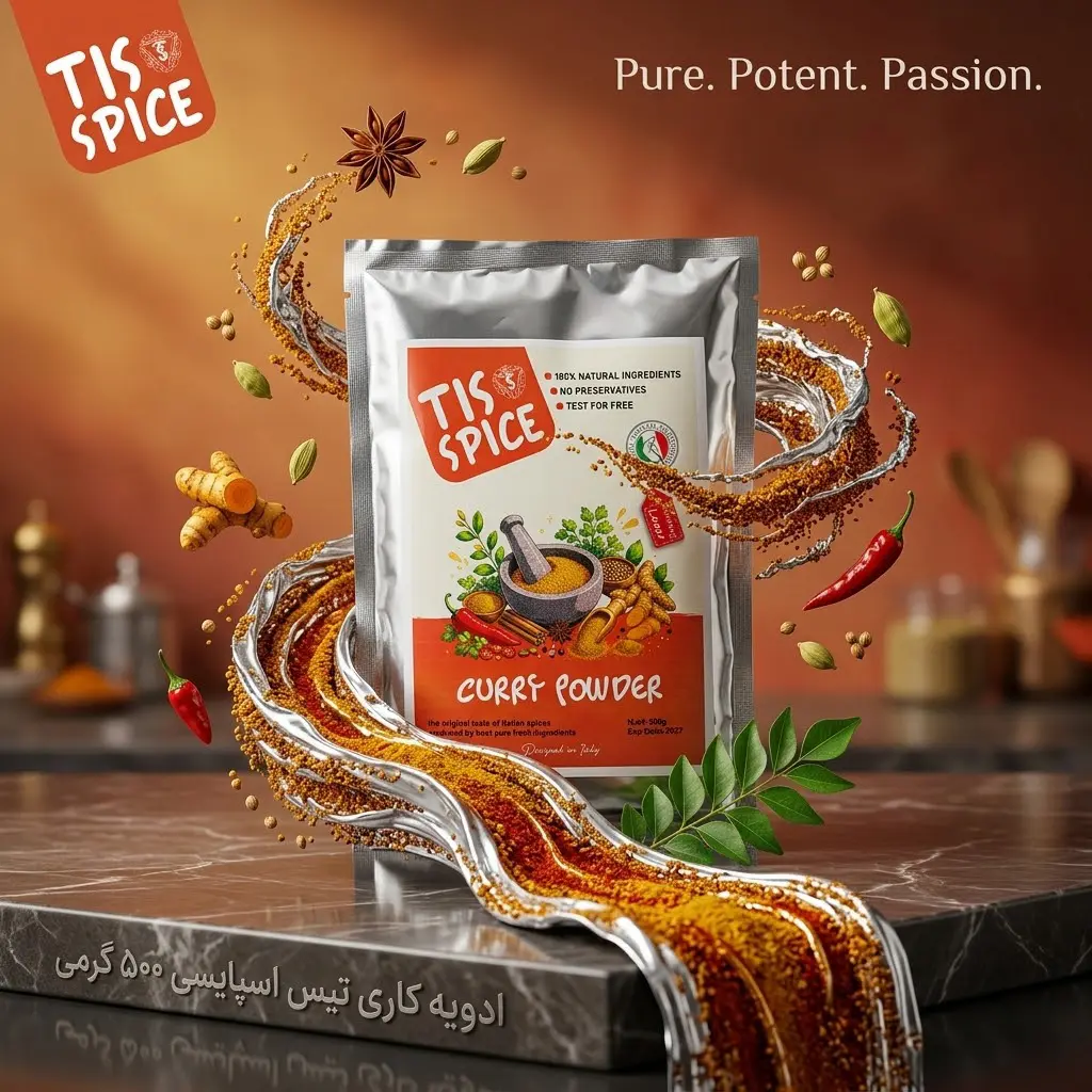 ادویه کاری تیس اسپایسی ۵۰۰ گرمی