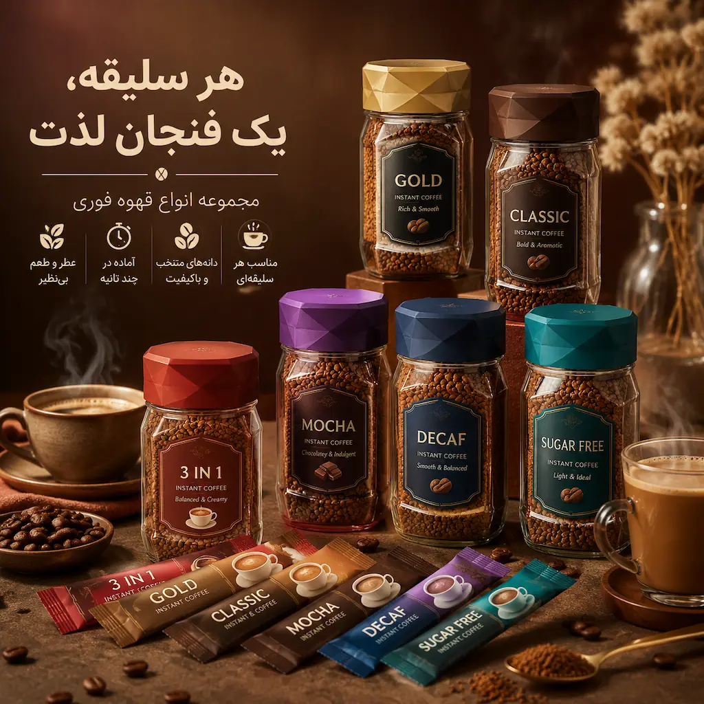 انواع قهوه فوری و کاربرد هر کدام 2 انواع قهوه فوری و کاربرد هر کدام